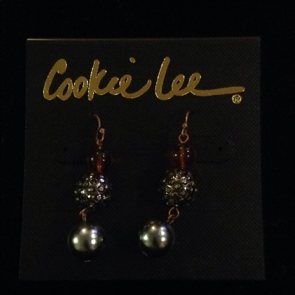 Cookie Lee Crystal & Glass Earrings